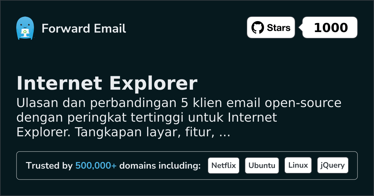 5 Klien Email Open Source Berperingkat Teratas untuk Internet Explorer 2026