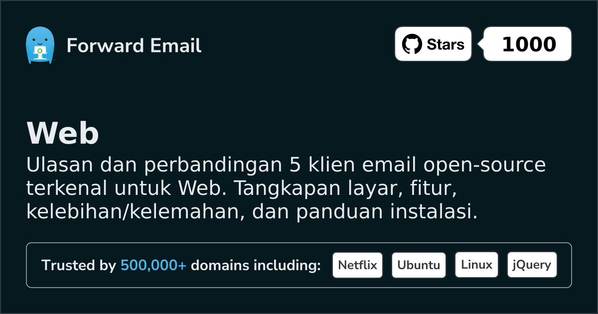5 Klien Email Open Source Terkenal untuk Web 2026