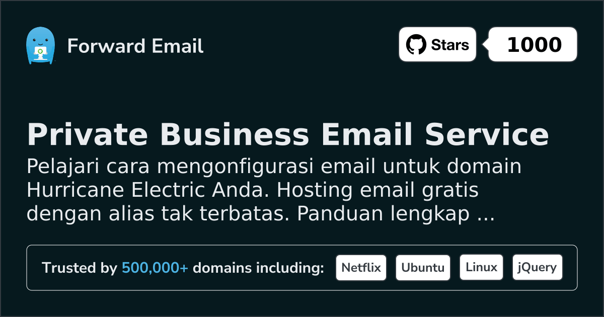 Cara Mengatur Email dengan Hurricane Electric