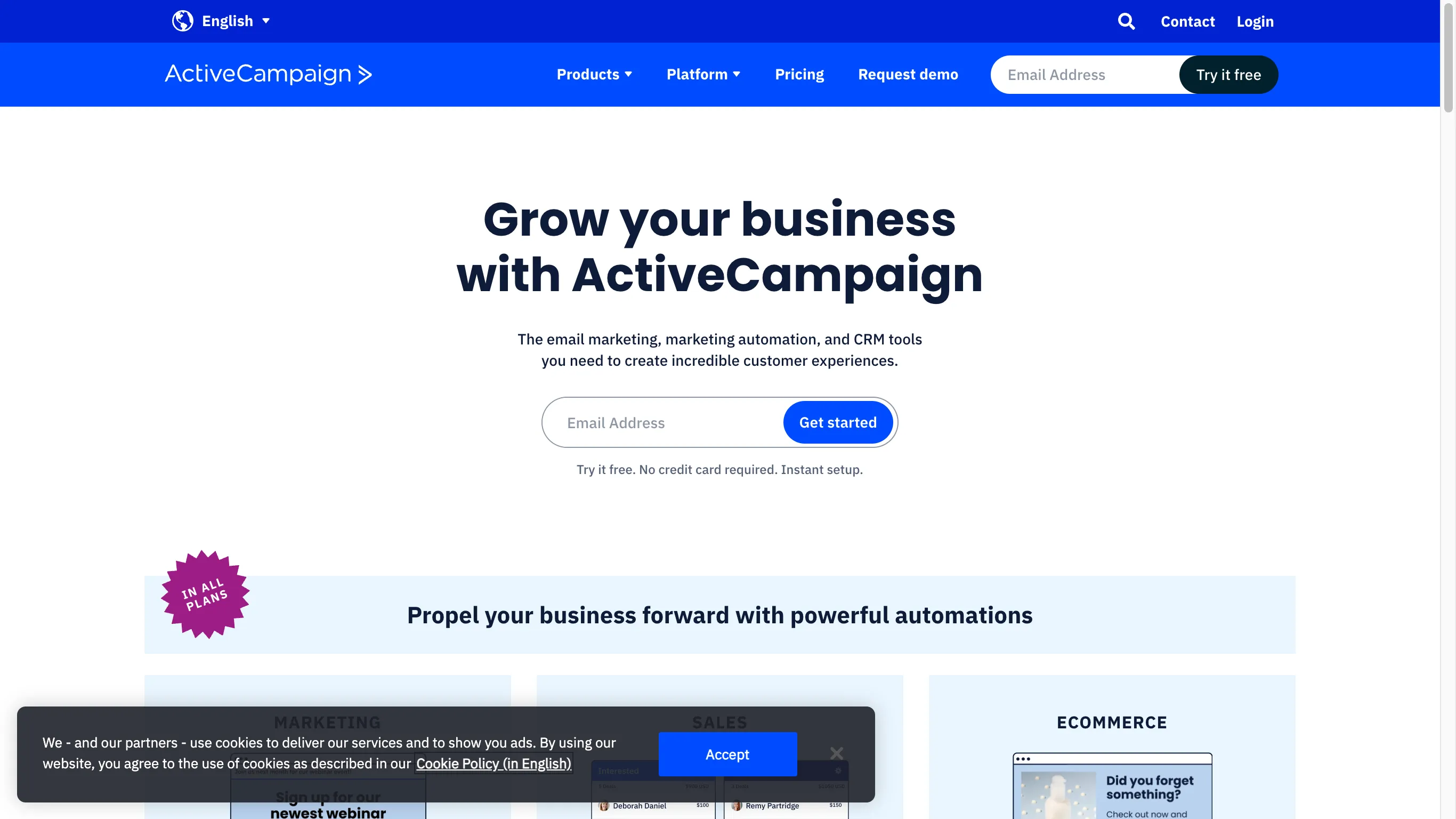 ActiveCampaign is a closed-source email service.