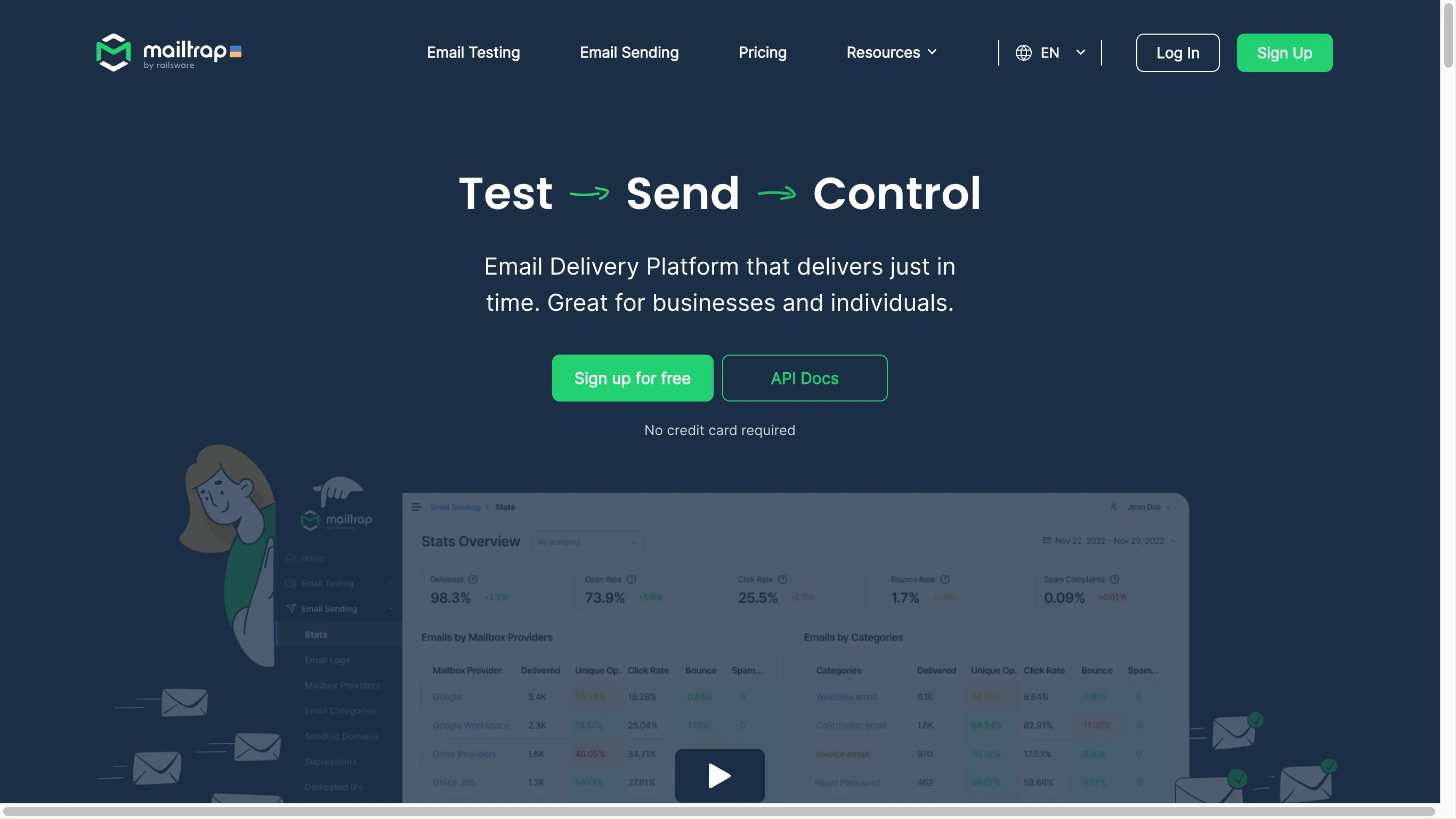 Mailtrap is a closed-source email service.
