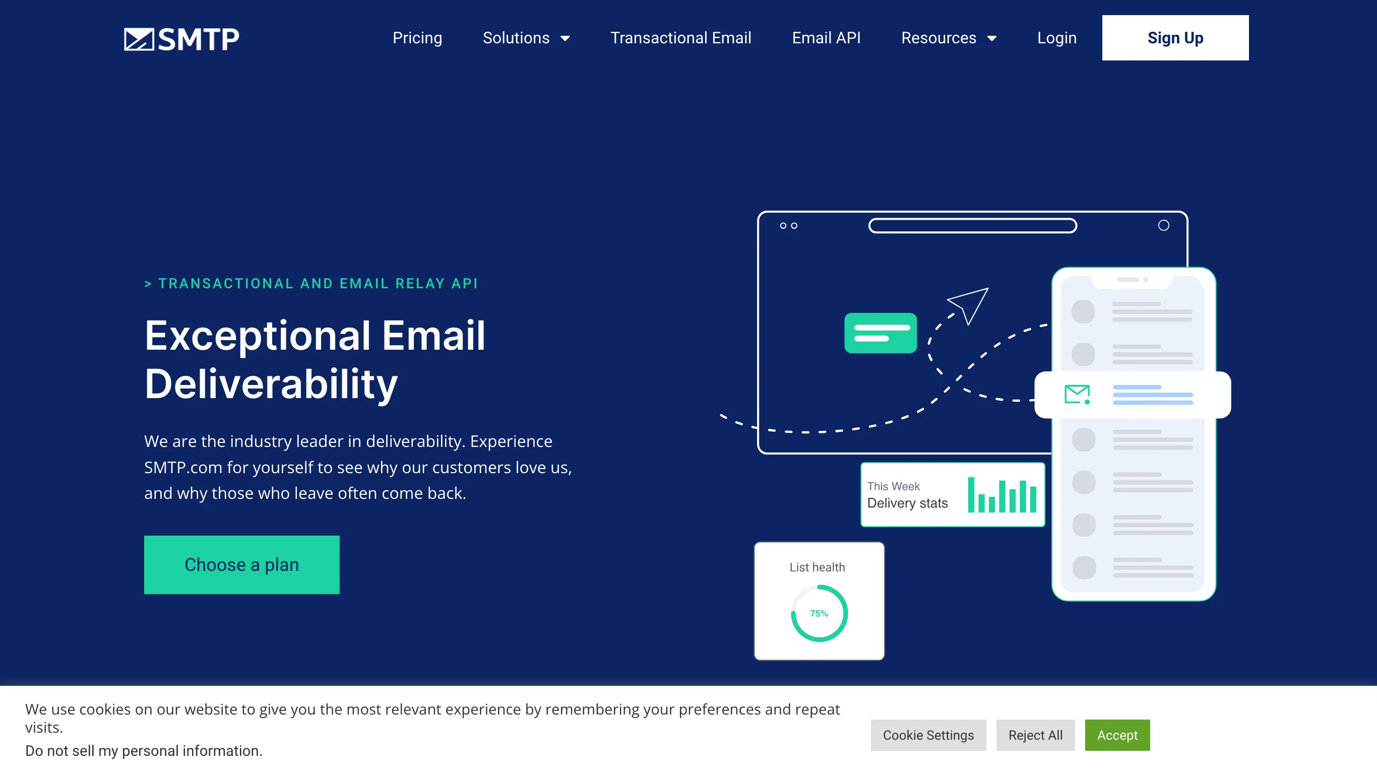 SMTP.com is a closed-source email service.