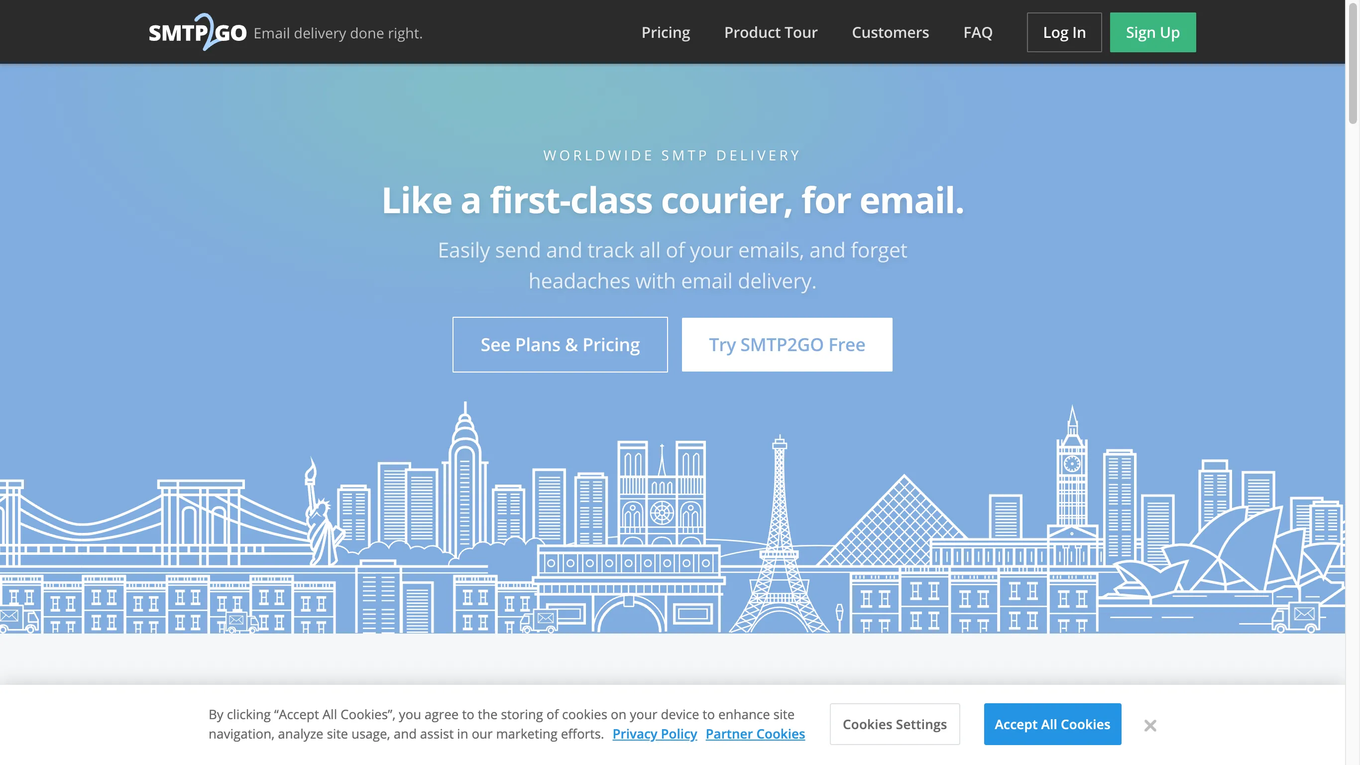 SMTP2GO is a closed-source email service.