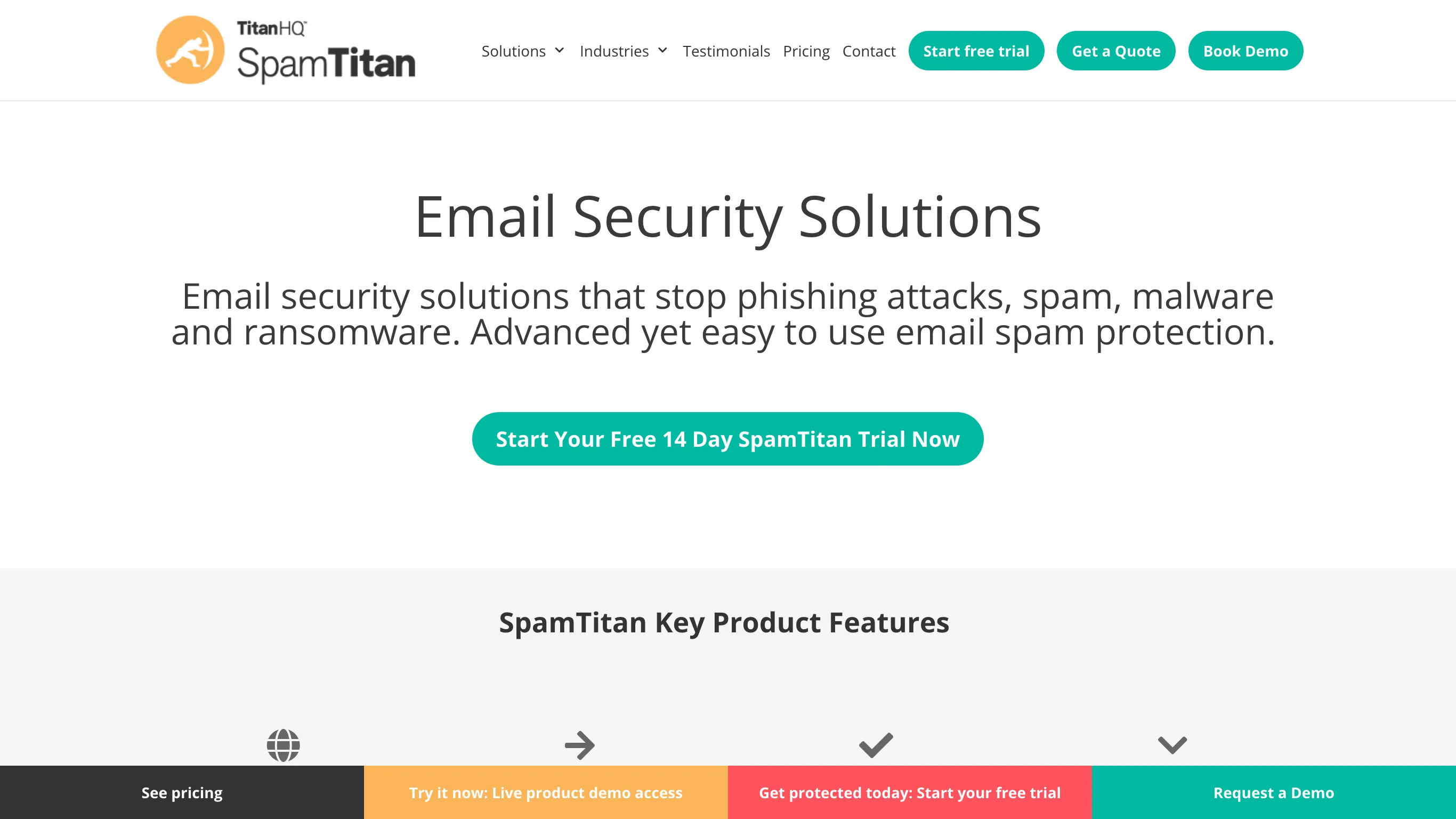 SpamTitan is a closed-source email service.