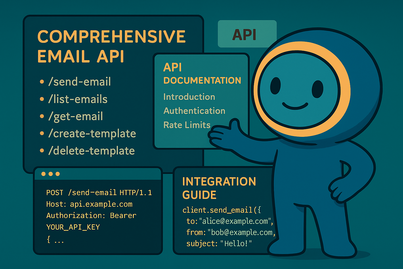 Complete Email API with IMAP, CardDAV & CalDAV REST Endpoints