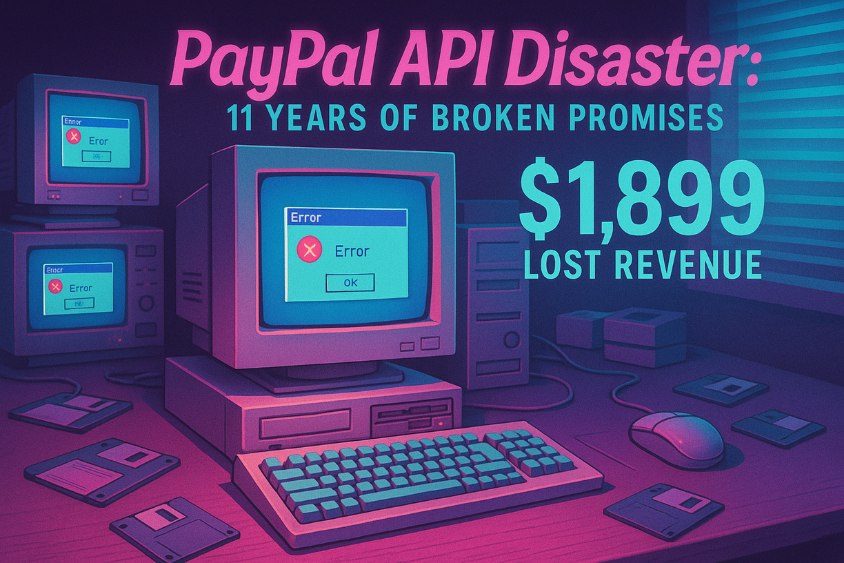 PayPal's 11-Year API Disaster: Missing Features & Broken Promises