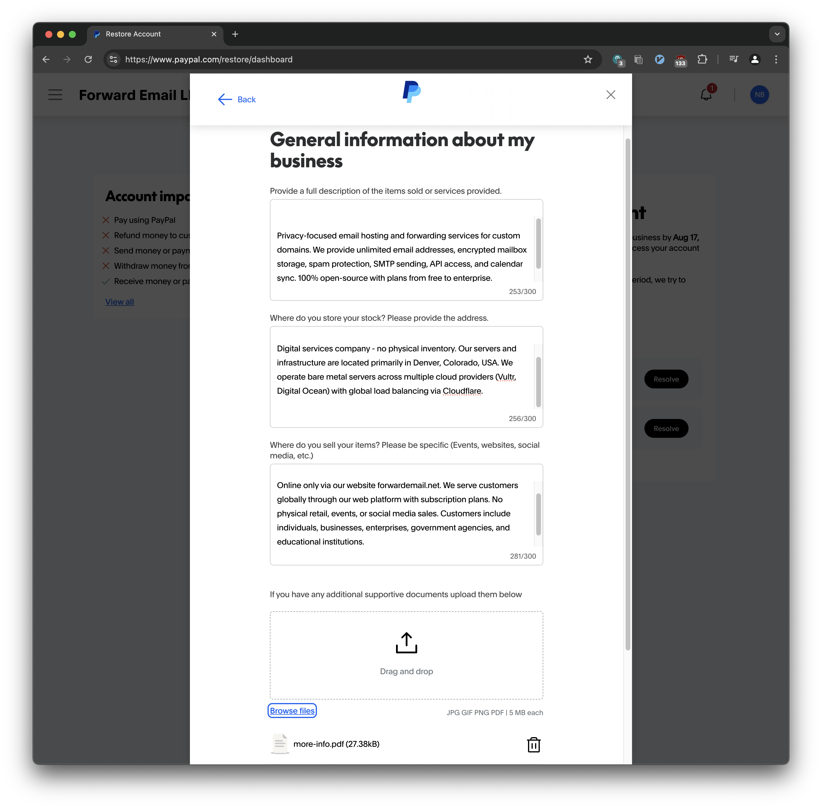 PayPal take care screenshot 6