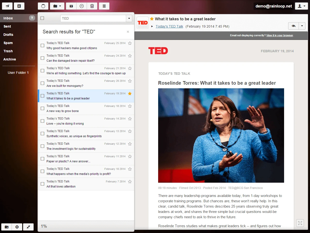 RainLoop is an open-source email client for Google Chrome and is written in the PHP programming language.