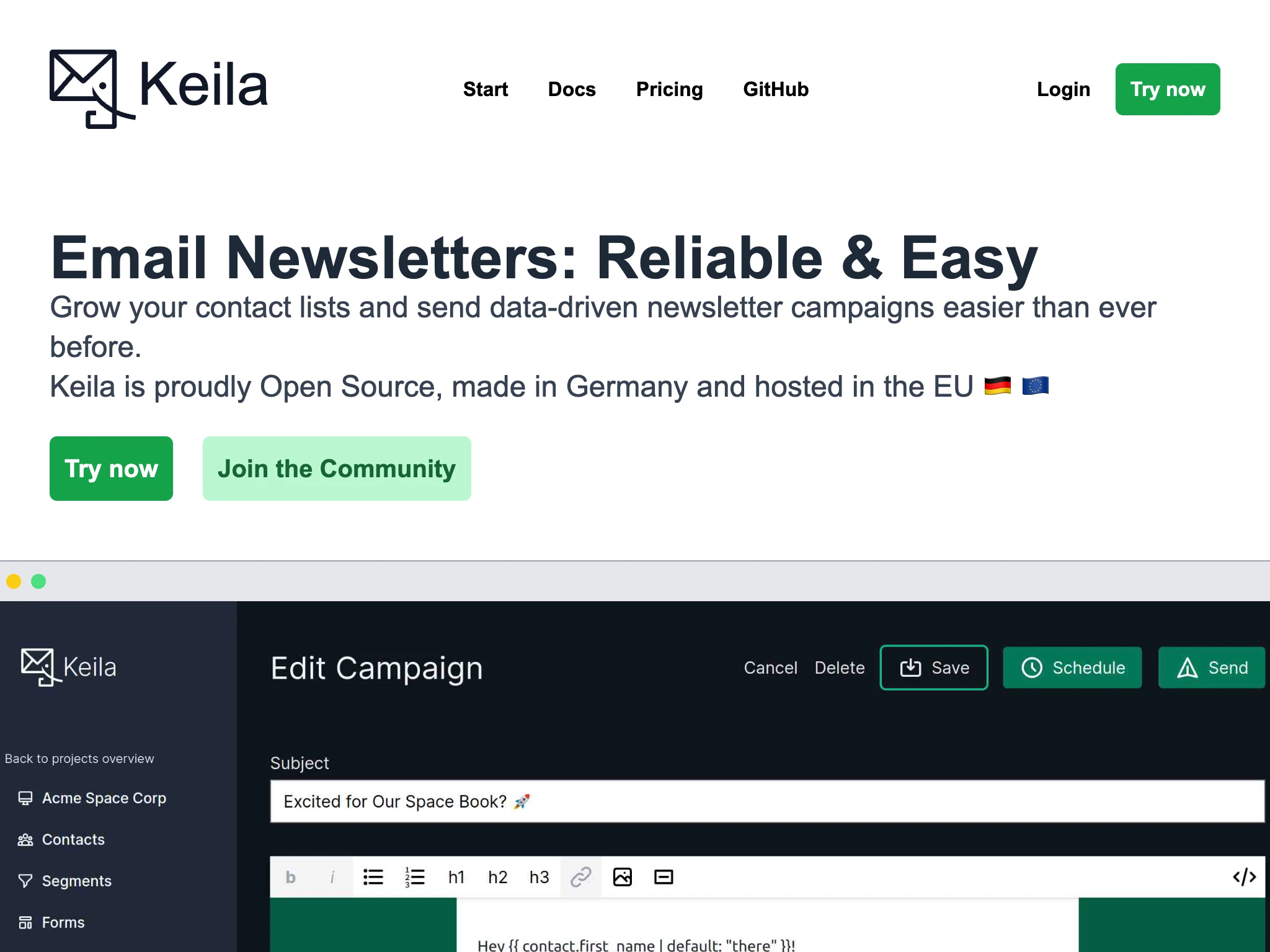 keila is an open-source email server for Command-line (CLI).