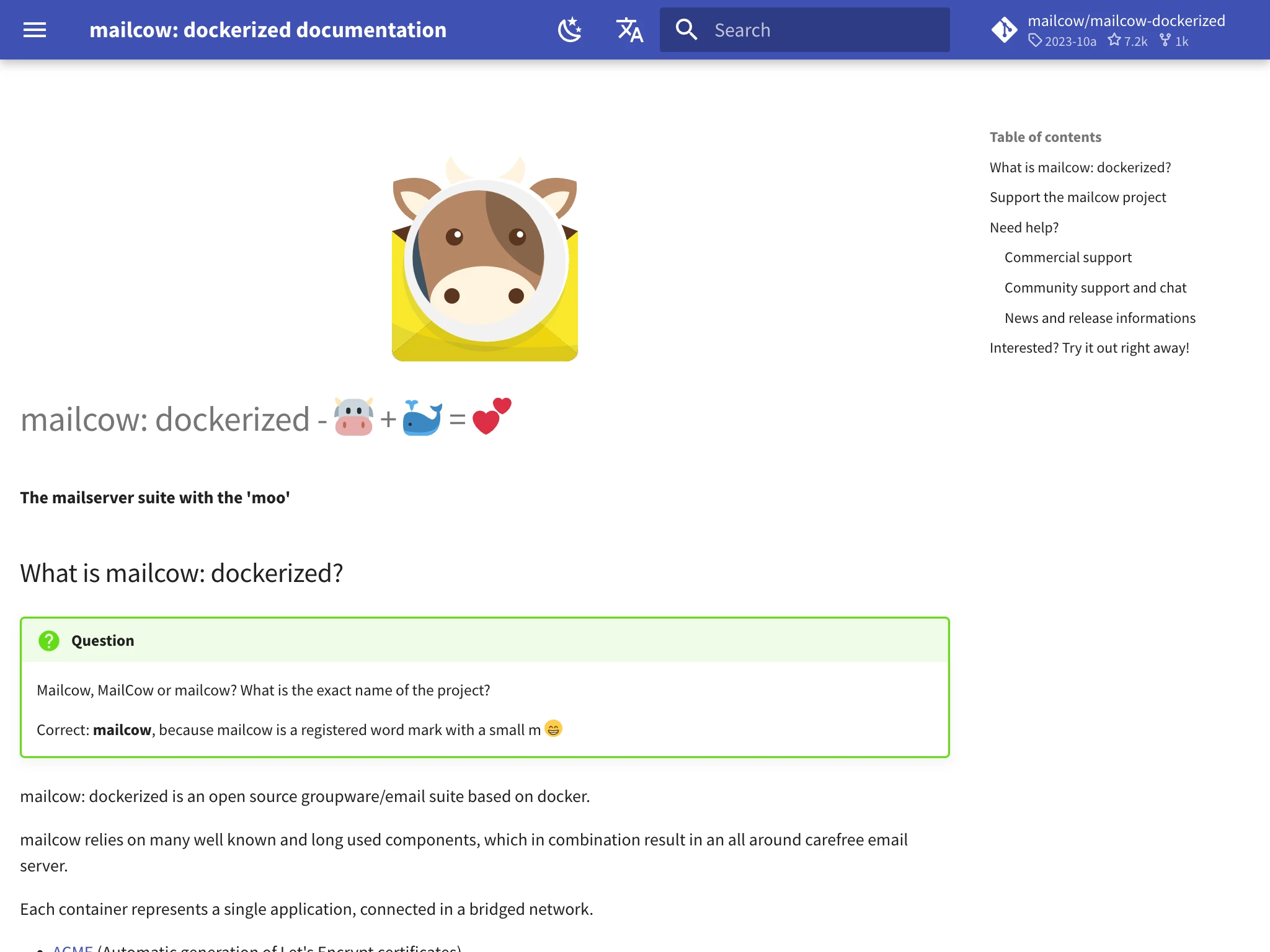 mailcow is an open-source email server for Command-line (CLI).
