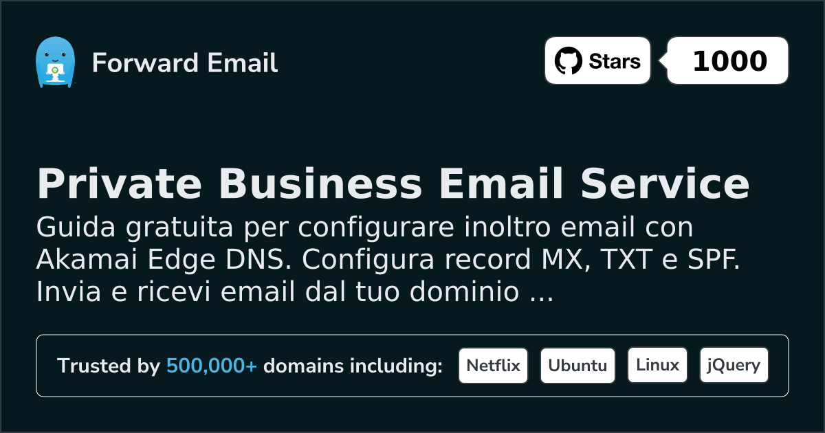 Come configurare l'email con Akamai Edge DNS