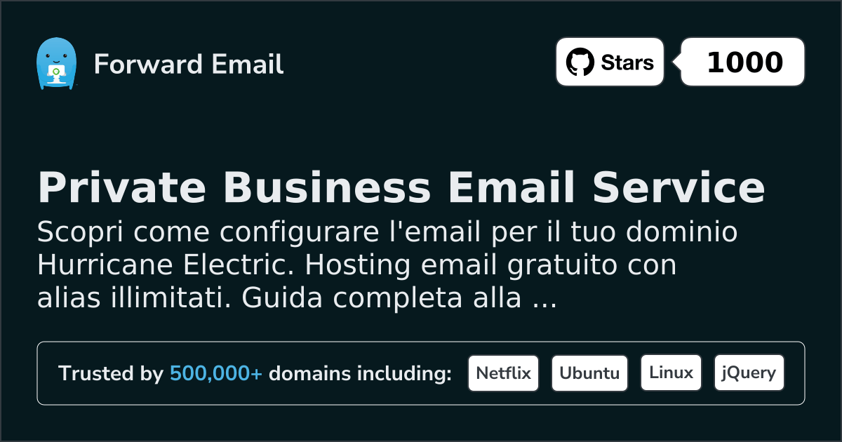 Come configurare l'email con Hurricane Electric