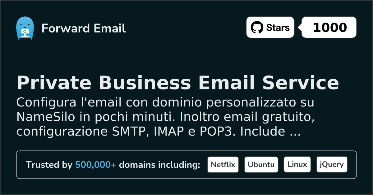 Come configurare l'email con NameSilo
