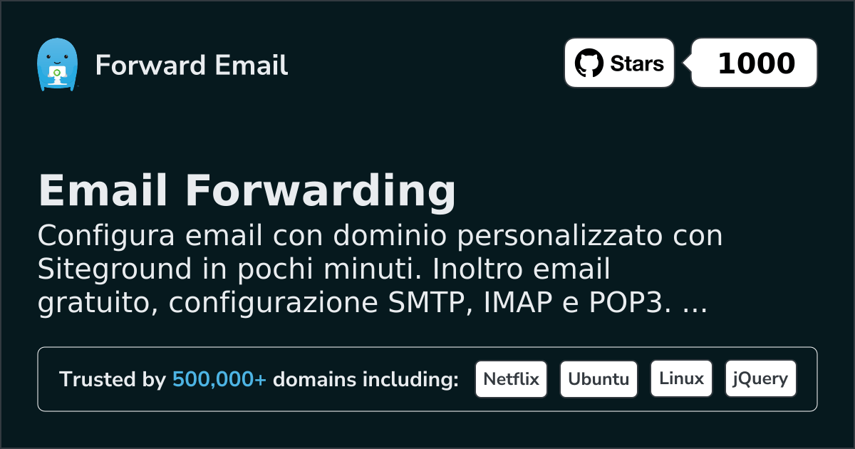 Come configurare l'email con Siteground