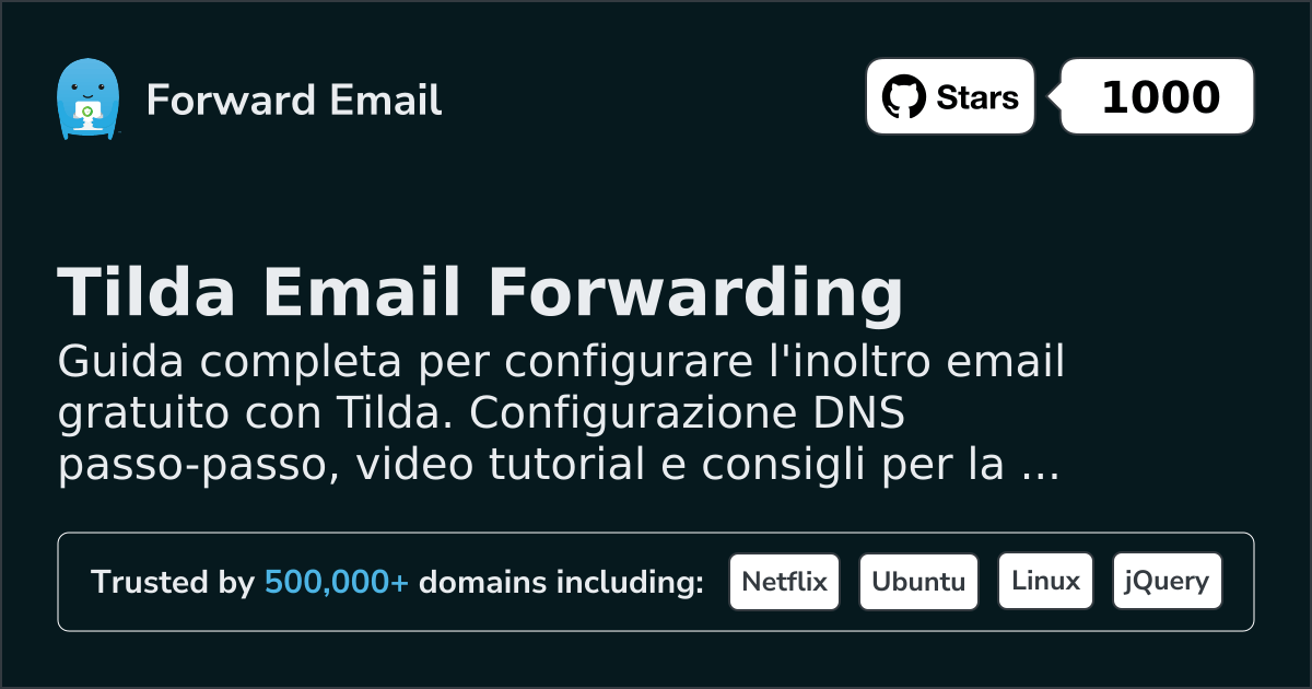 Come configurare l'email con Tilda