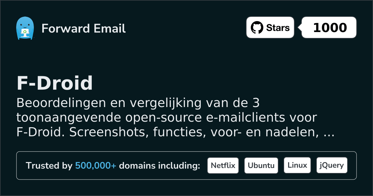 3 Leidend Open Source E-mailclients voor F-Droid 2026
