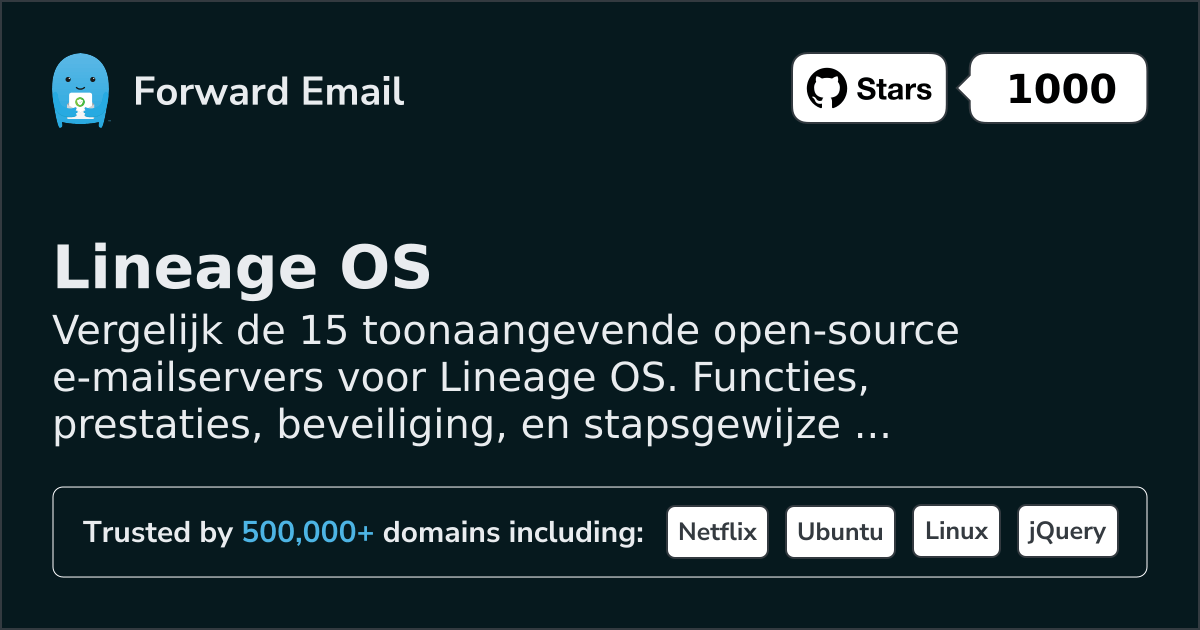 15 Toonaangevende Open Source E-mailservers voor Lineage OS 2026