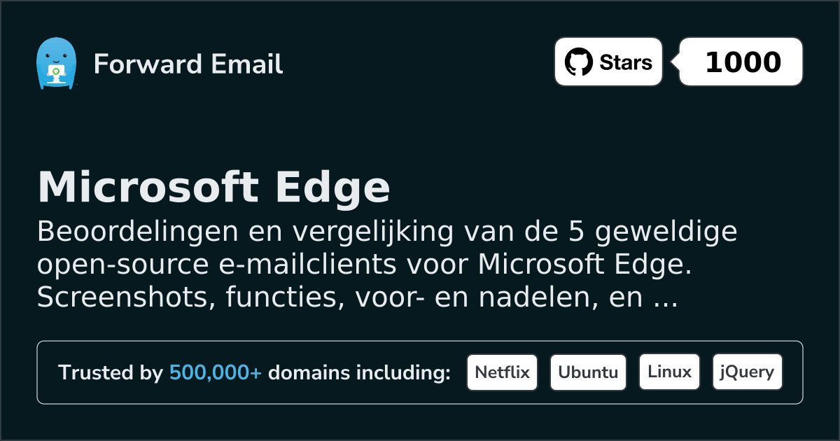 5 Geweldige Open Source E-mailclients voor Microsoft Edge 2026