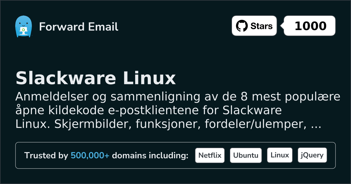 8 Mest Populære Open Source E-postklienter for Slackware Linux 2026