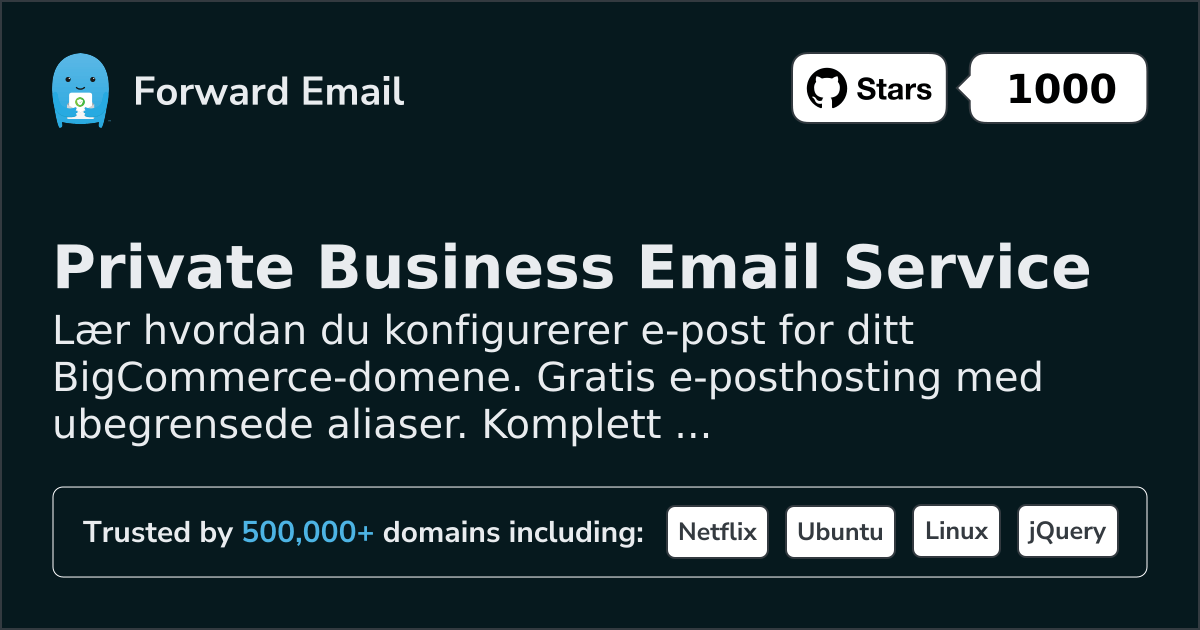 Slik konfigurerer du e-post med BigCommerce