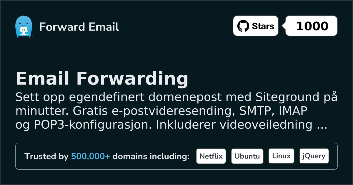 Slik konfigurerer du e-post med Siteground