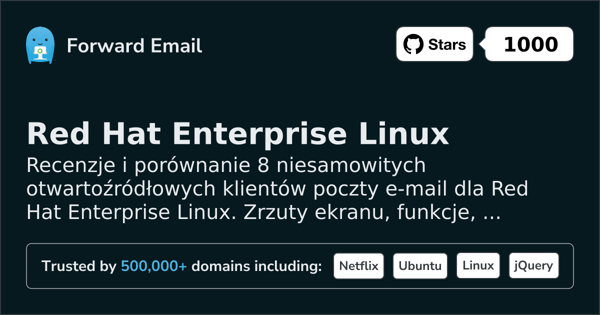 8 niesamowitych klientów e-mail open source dla Red Hat Enterprise Linux 2026