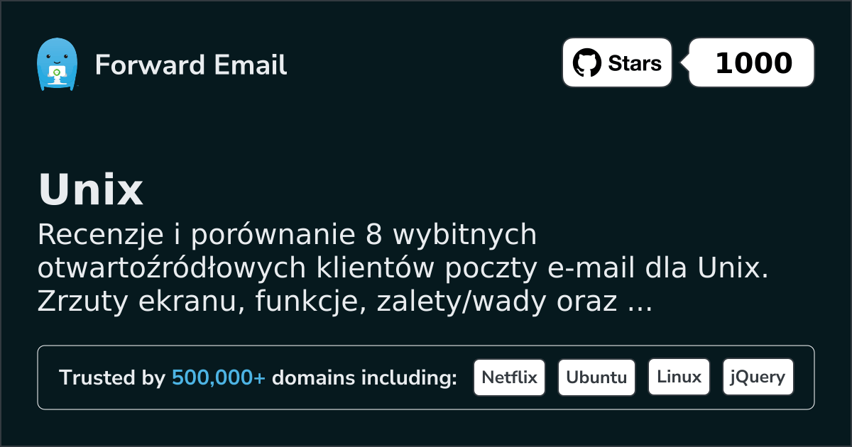 8 Wybitnych Otwartoźródłowych Klientów E-mail dla Unix 2026