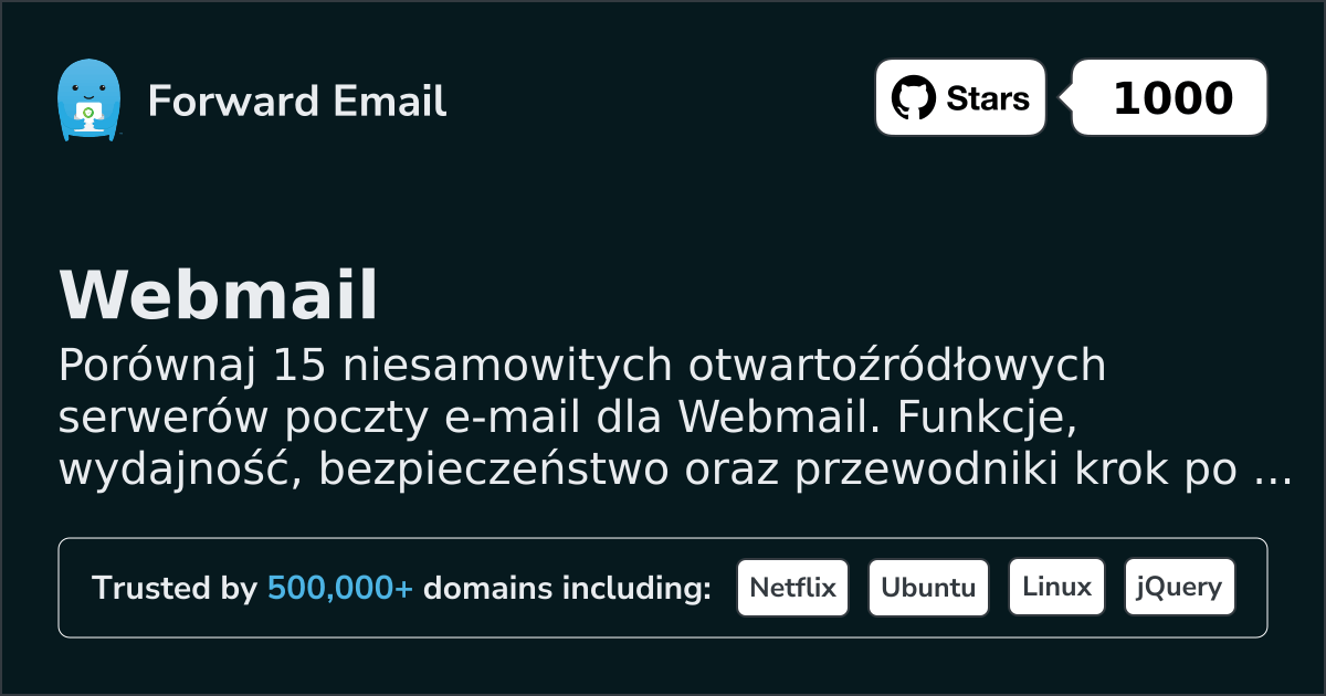 15 Niesamowitych Otwartoźródłowych Serwerów E-mail dla Webmail 2026