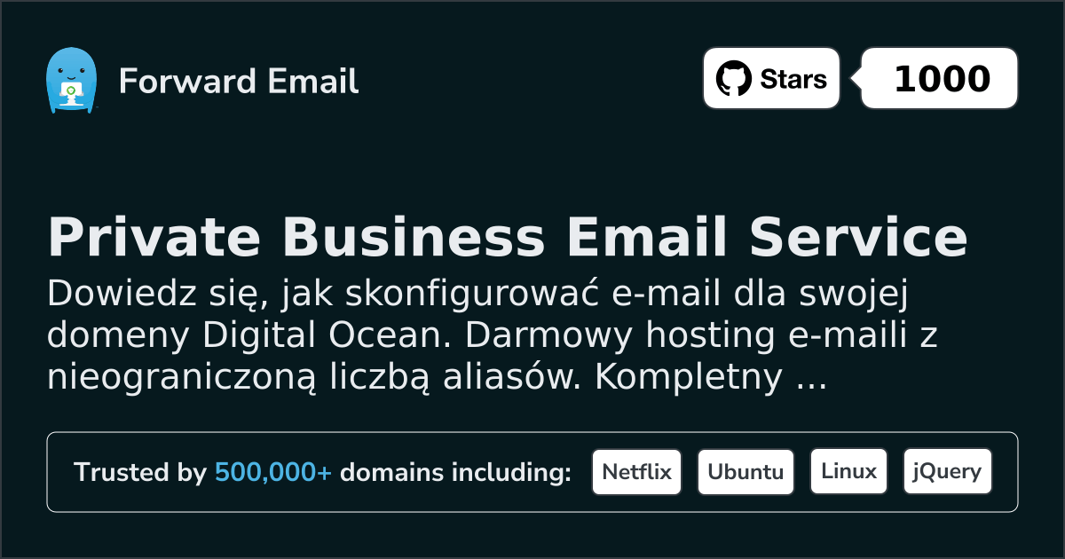 Jak skonfigurować pocztę e-mail za pomocą Digital Ocean