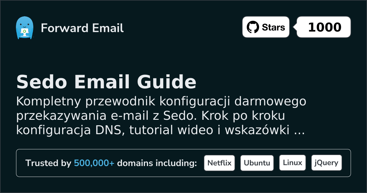 Jak skonfigurować pocztę e-mail za pomocą Sedo