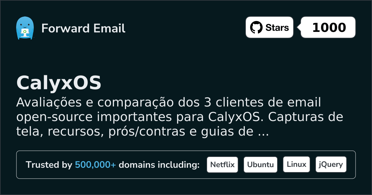 3 Clientes de Email Open Source Importantes para CalyxOS 2026