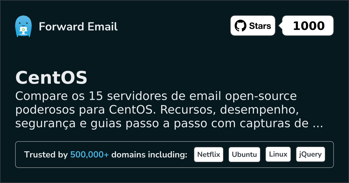 15 Poderosos Servidores de Email Open Source para CentOS 2026