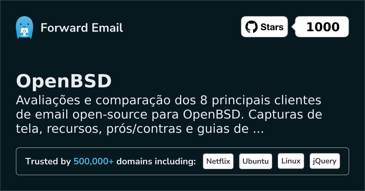 8 Principais Clientes de Email Open Source para OpenBSD 2026