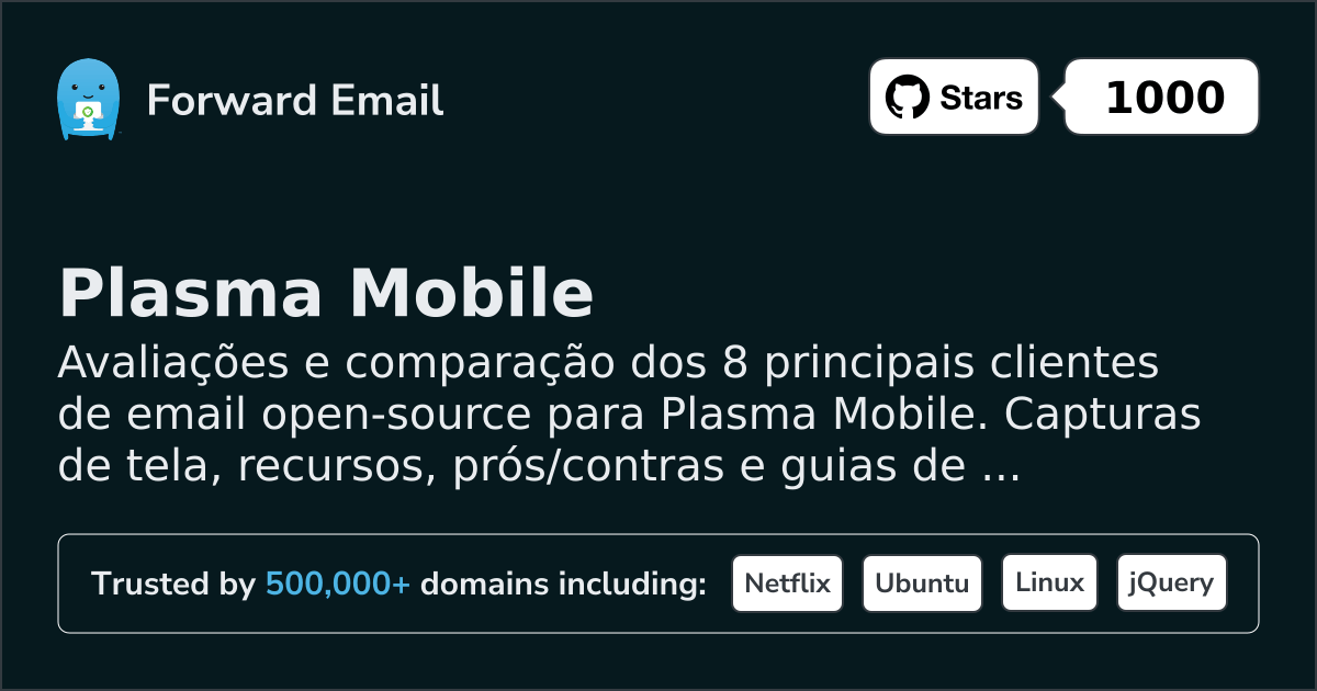 8 Principais Clientes de Email Open Source para Plasma Mobile 2026