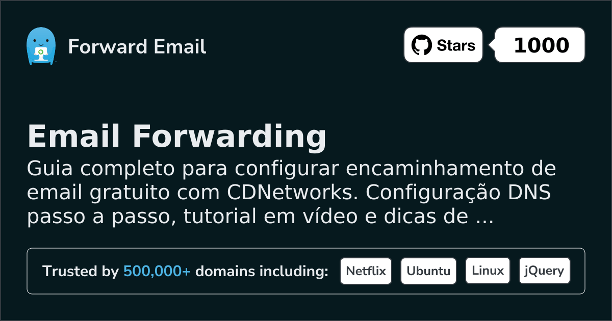 Como configurar e-mail com CDNetworks
