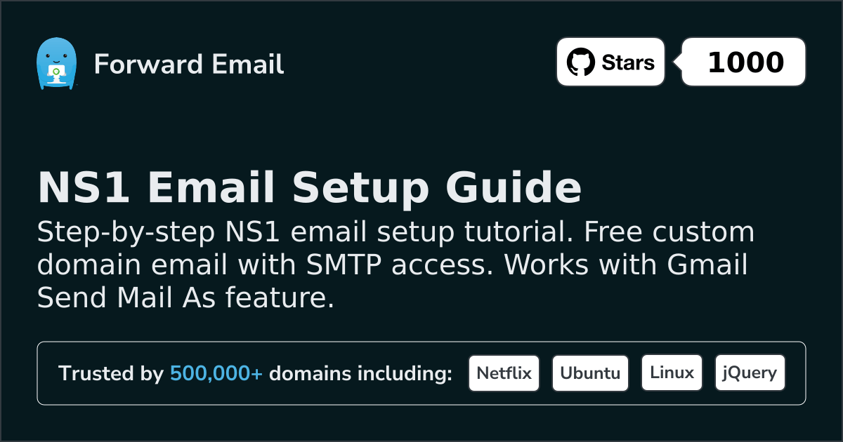 Como configurar e-mail com NS1