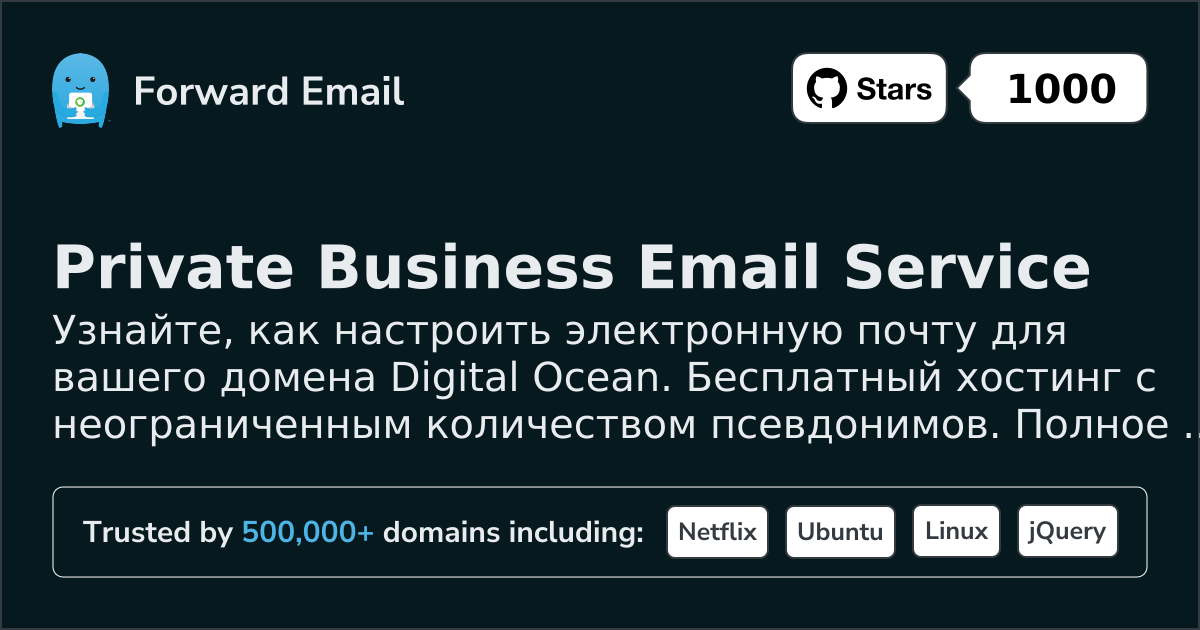 Как настроить электронную почту с помощью Digital Ocean