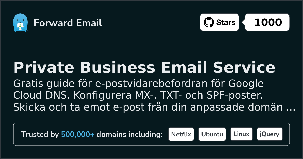 Hur man konfigurerar e-post med Google Cloud DNS