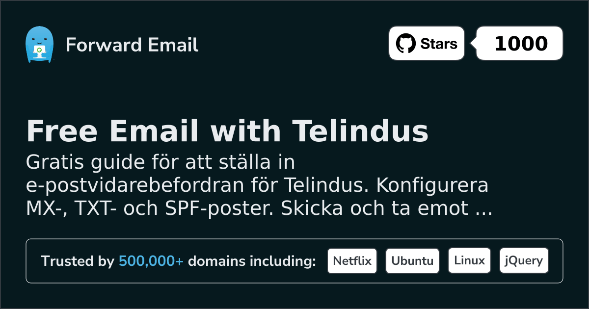 Hur man konfigurerar e-post med Telindus