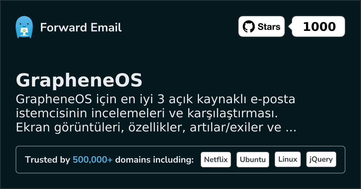 2026 için GrapheneOS 3 En İyi Açık Kaynak E-posta İstemcisi
