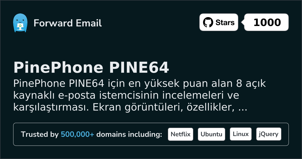 2026 için PinePhone PINE64 8 En Yüksek Puanlı Açık Kaynak E-posta İstemcisi