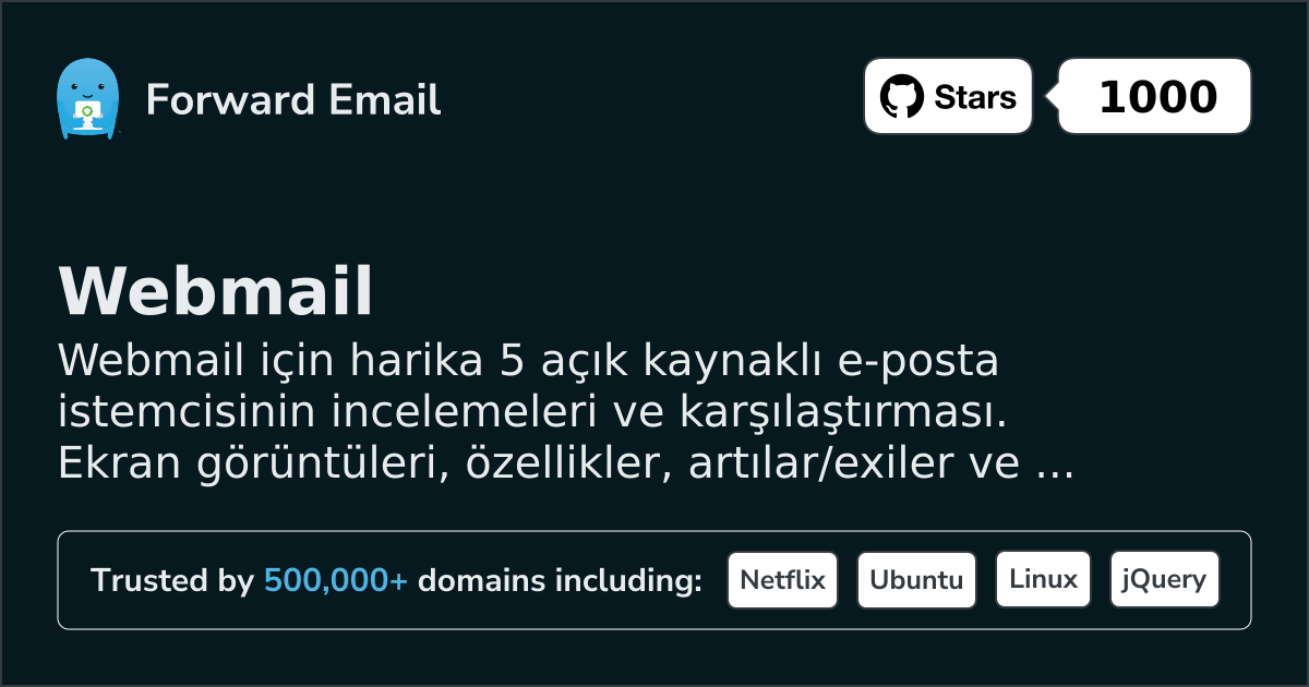 5 Muhteşem Açık Kaynak E-posta İstemcisi Webmail 2026 için