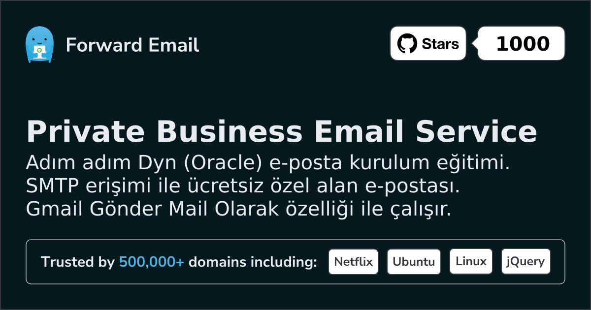 Dyn (Oracle) ile E-posta Kurulumu