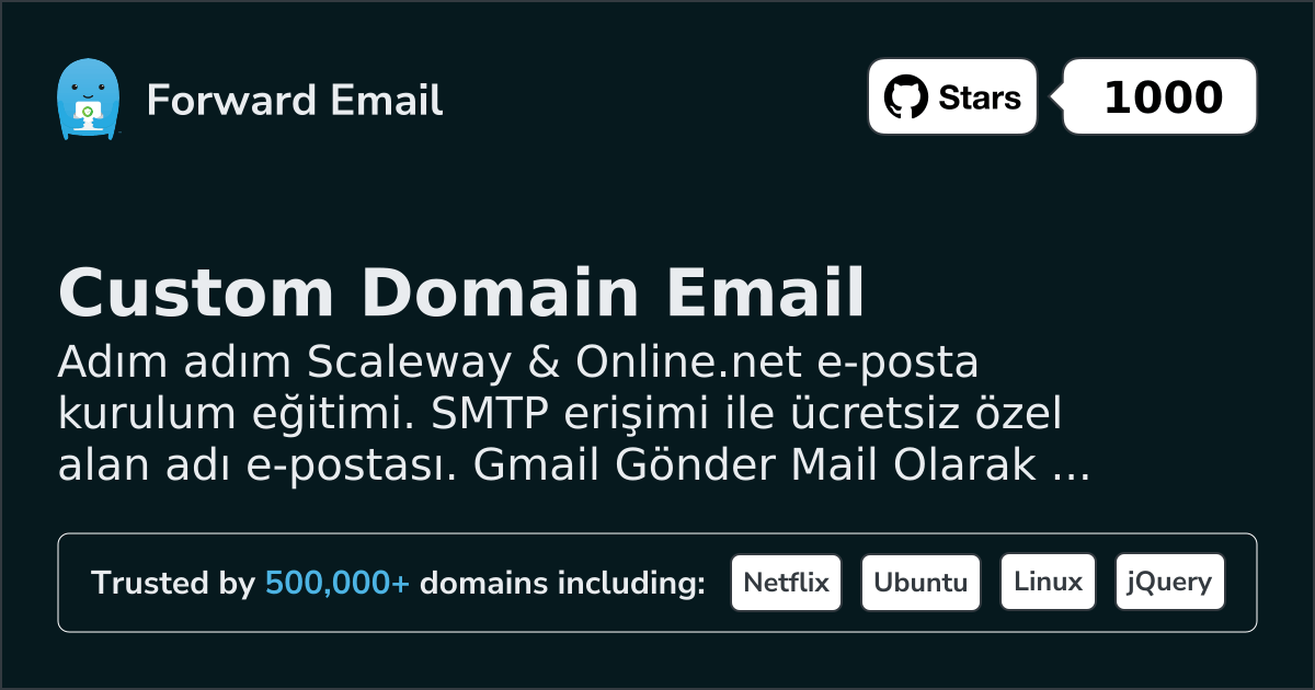 Scaleway & Online.net ile E-posta Kurulumu