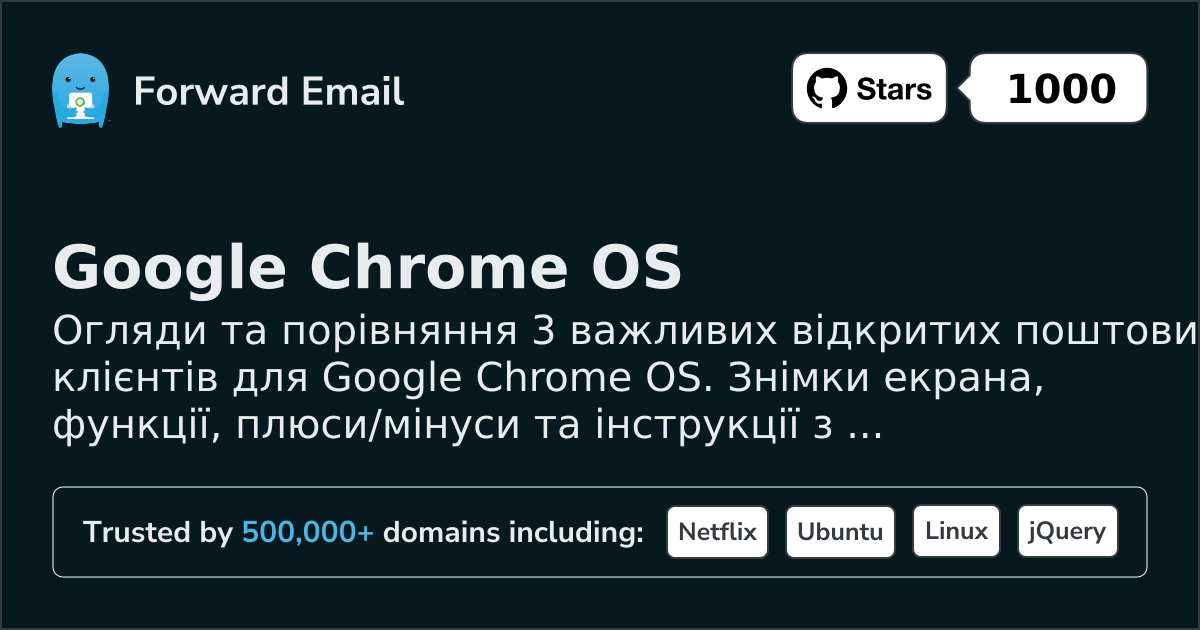 3 Важливих Відкритих Поштових Клієнтів для Google Chrome OS 2026