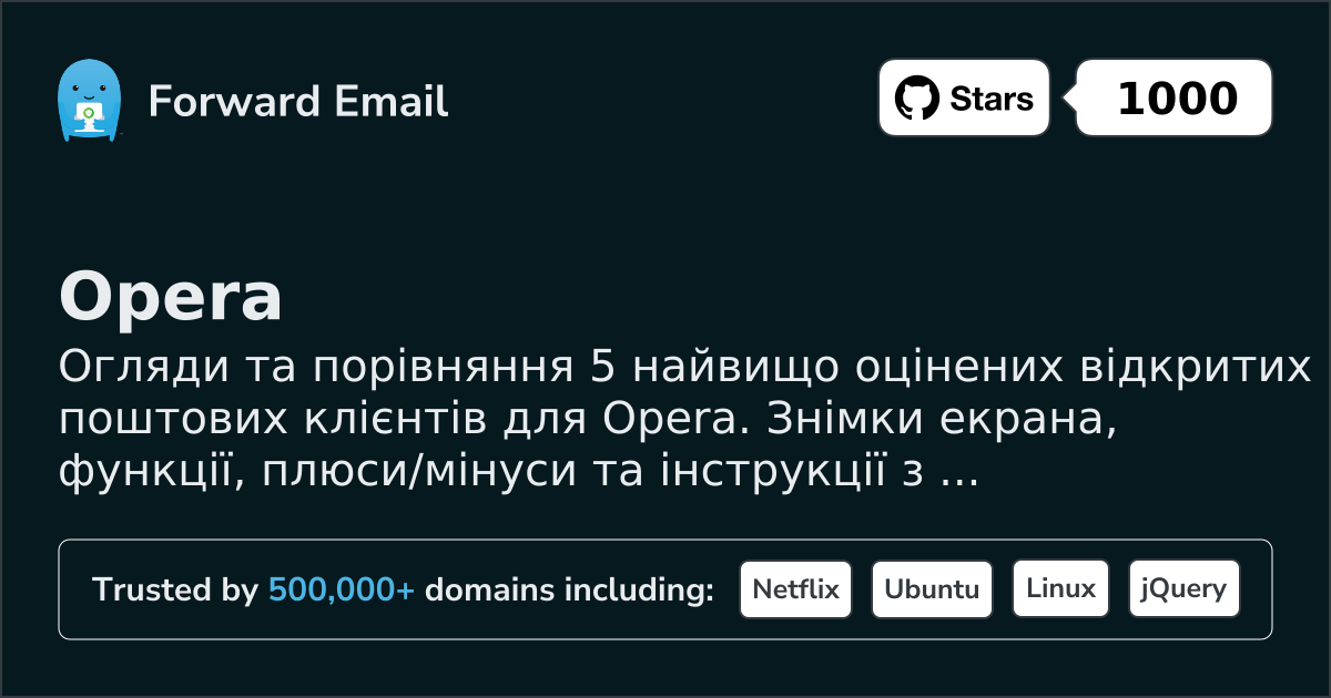 5 Високо Оцінені Відкриті Поштові Клієнти для Opera 2026