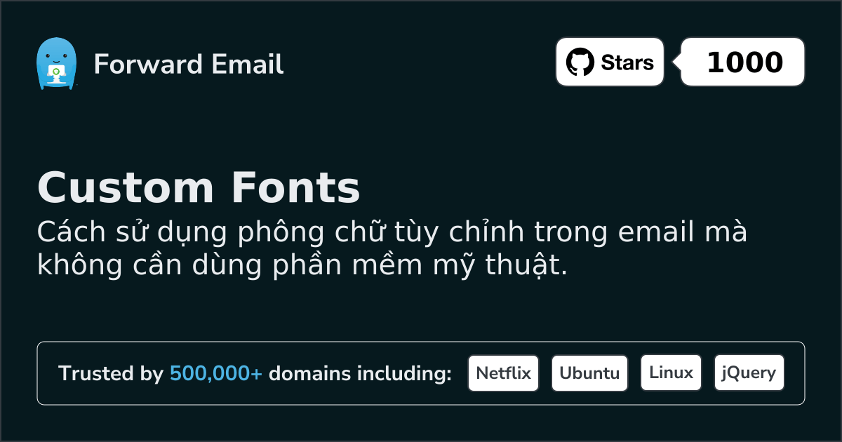 Phông chữ tùy chỉnh trong Email