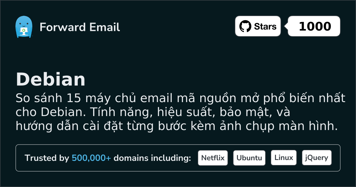 15 Máy chủ Email Mã Nguồn Mở Phổ Biến Nhất cho Debian 2026