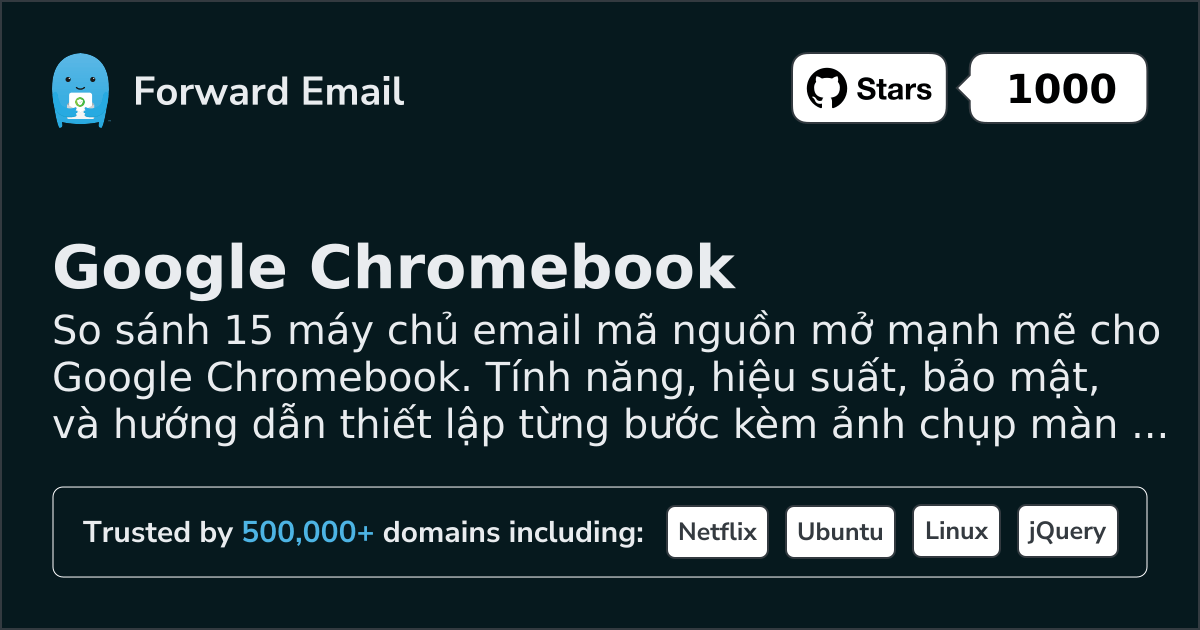 15 Máy chủ Email Mã Nguồn Mở Mạnh Mẽ cho Google Chromebook 2026