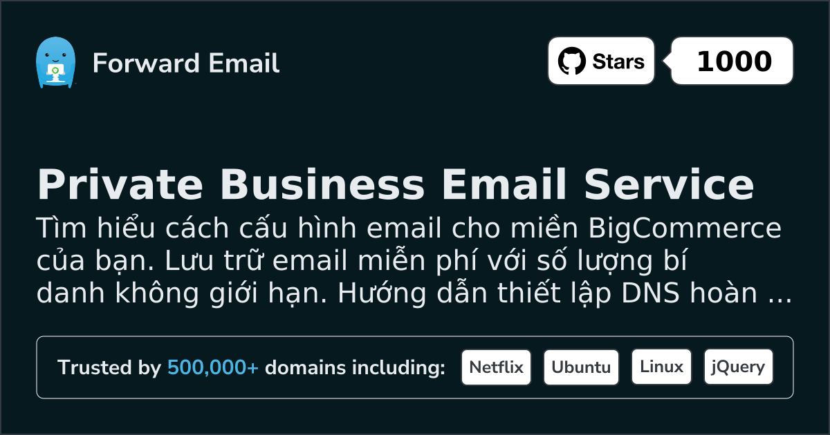 Cách thiết lập Email với BigCommerce